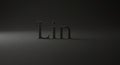 The image features a minimalist composition with the word \