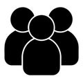 Vector Graphic of Black User Groups Representing Community and Teamwork