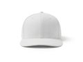Minimalist white baseball cap on a plain background Royalty Free Stock Photo