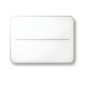 Minimalist white rectangular object isolated on white background Royalty Free Stock Photo