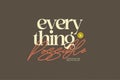 Inspirational Typography: Everything Is Possible Royalty Free Stock Photo
