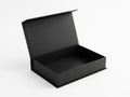Open black box isolated on white background Royalty Free Stock Photo