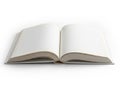 Open book isolated on white background Royalty Free Stock Photo