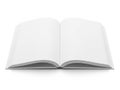 Open book isolated on white background Royalty Free Stock Photo
