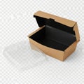Open shoe box isolated on white background Royalty Free Stock Photo