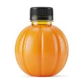 Orange-shaped bottle isolated on white background Royalty Free Stock Photo
