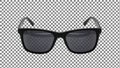 Black sunglasses on transparent background Royalty Free Stock Photo