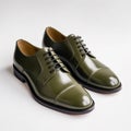 Olive Derby Shoes