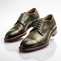 Olive Derby Shoes