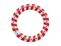 Patriotic inflatable ring isolated on white background Royalty Free Stock Photo