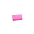 Pink Eraser on White Surface with Shadow Transparent Background Clipping Path Royalty Free Stock Photo