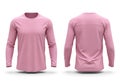 Simple pink long sleeve shirt Royalty Free Stock Photo