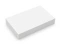White rectangle object isolated on white background Royalty Free Stock Photo