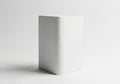 A simple white rectangular object standing upright against a plain background Royalty Free Stock Photo