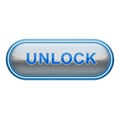 Unlock button Royalty Free Stock Photo