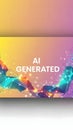 AI Generated Content with Futuristic Digital Network Background Royalty Free Stock Photo