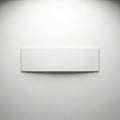 A rectangular white object on a gray background with a subtle shadow effect creating a sense of depth and dimension illustration Royalty Free Stock Photo