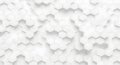 White hexagonal pattern with subtle shadows creating a 3d effect on a clean background Royalty Free Stock Photo