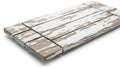 White distressed wood planks isolated on white background Royalty Free Stock Photo