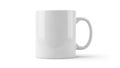 White ceramic coffee mug isolated on white background Royalty Free Stock Photo