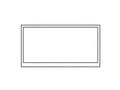 Minimalist rectangular frame on plain background Royalty Free Stock Photo