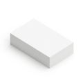 A pristine white rectangular block with a smooth surface and clean edges Royalty Free Stock Photo