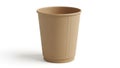 Simple brown paper cup Royalty Free Stock Photo