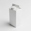 Minimalist milk carton on plain background Royalty Free Stock Photo