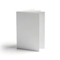 A minimalist white rectangular object standing upright against a plain background Royalty Free Stock Photo