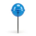 Blue lollipop isolated on white background Royalty Free Stock Photo