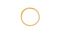 simple orange circle on a white background Royalty Free Stock Photo