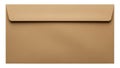 Brown envelope isolated on white background Royalty Free Stock Photo