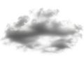 Cloud puff isolated on white background Royalty Free Stock Photo