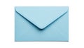 Light blue envelope isolated on white background Royalty Free Stock Photo