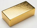 Gold bar isolated on white background Royalty Free Stock Photo