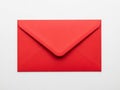 Red envelope isolated on white background Royalty Free Stock Photo