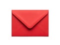 Red envelope isolated on white background Royalty Free Stock Photo