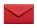 Red envelope isolated on white background Royalty Free Stock Photo
