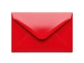 Red envelope isolated on white background Royalty Free Stock Photo