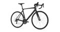black road bicycle isolated on a white background Royalty Free Stock Photo