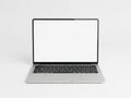 Modern laptop on a white background Royalty Free Stock Photo