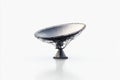 A modern satellite dish stands against a clean backdrop. This image captures technology and communication. Perfect for Royalty Free Stock Photo