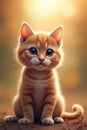 Ginger Kitten Portrait Royalty Free Stock Photo