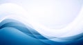 Serene waves blending seamlessly into a clear sky background Royalty Free Stock Photo