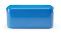 Blue rectangular object isolated on white background isolated on transparent background, isolated on white background Royalty Free Stock Photo