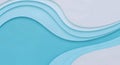 Flowing abstract waves in soft gradient blue tones against a light background Royalty Free Stock Photo