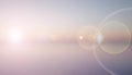 Soft Bokeh Background with Lens Flares and Sunburst Royalty Free Stock Photo