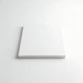 A pristine white square object with a smooth and glossy surface Royalty Free Stock Photo