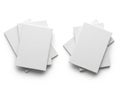 Stack of blank papers isolated on white background Royalty Free Stock Photo