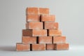 Glossy Modern Decorative Brick Stack Royalty Free Stock Photo